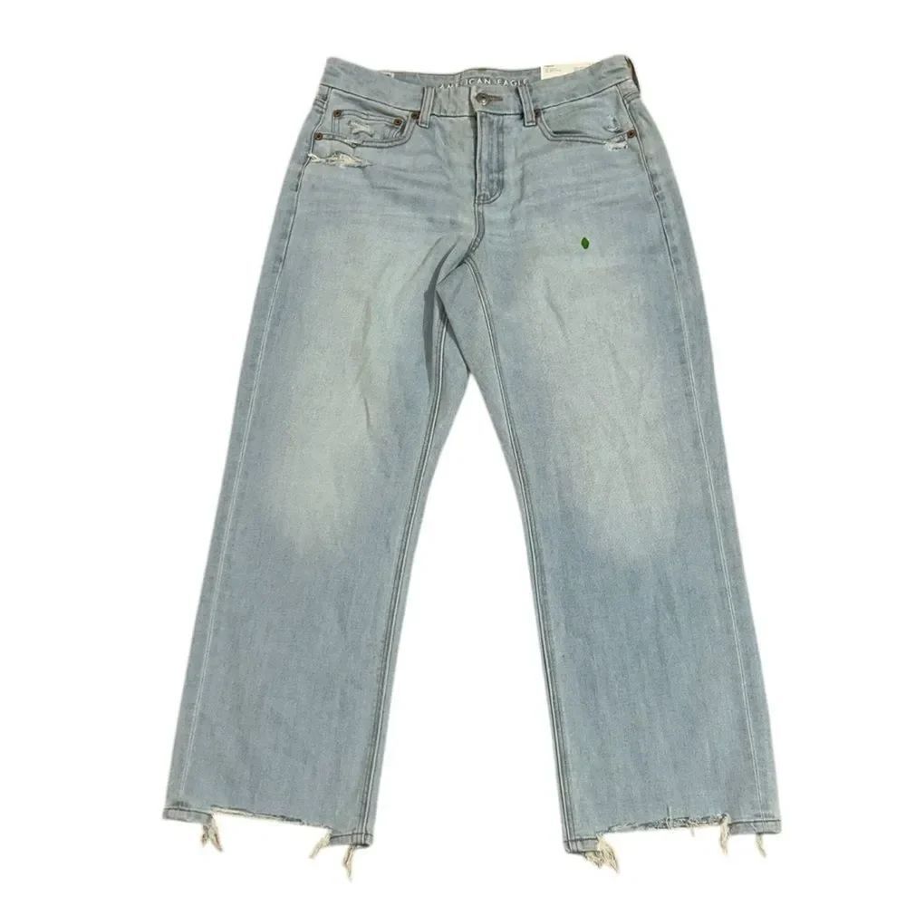 American Eagle Outfitters Stretchy Curvy Light-wash Jeans(Size 8 Short)